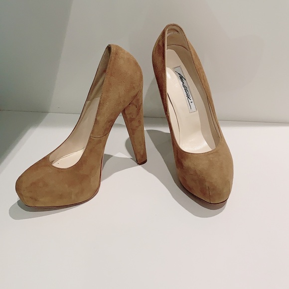Brian Atwood Suede Platform Pumps - Picture 2 of 4